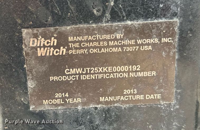 image for item DT6349 2014 Ditch Witch JT25 directional boring unit