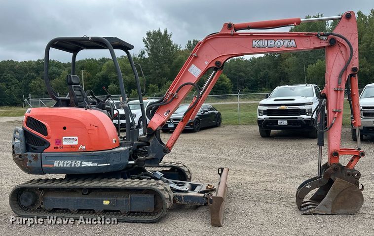 image for item DT6350 2011 Kubota KX121-3ST mini excavator