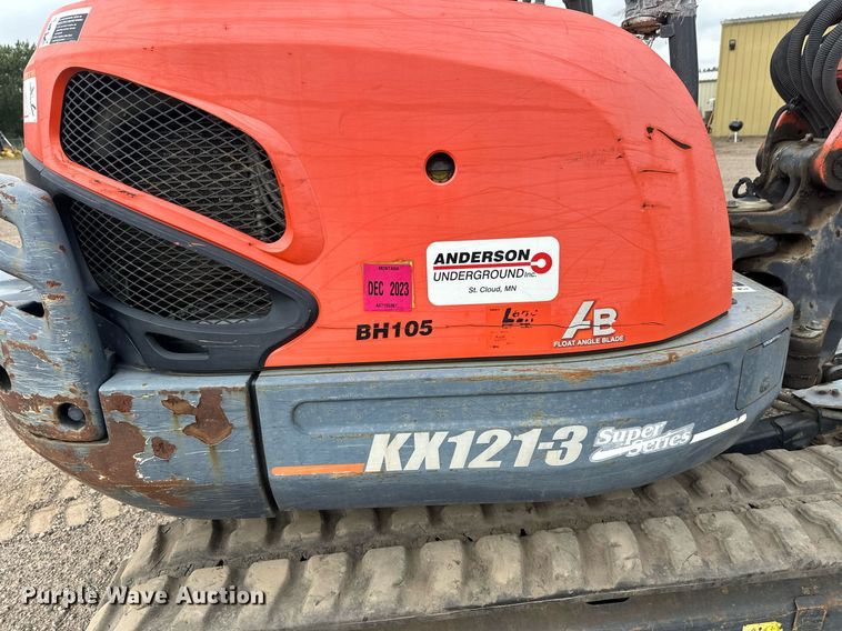 image for item DT6350 2011 Kubota KX121-3ST mini excavator