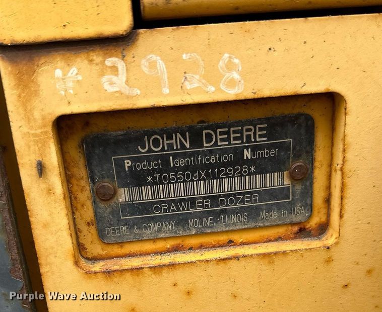 image for item DT6351 2005 John Deere 550J LGP dozer