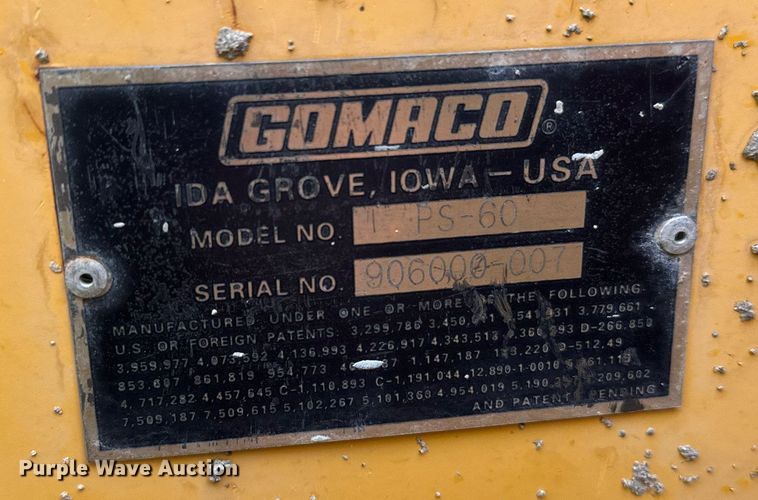 image for item DT6360 Gomaco PS60 placer spreader