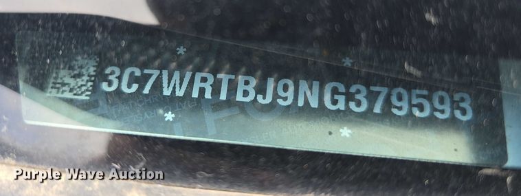 image for item DT6907 2022 RAM 3500  utility bed pickup truck