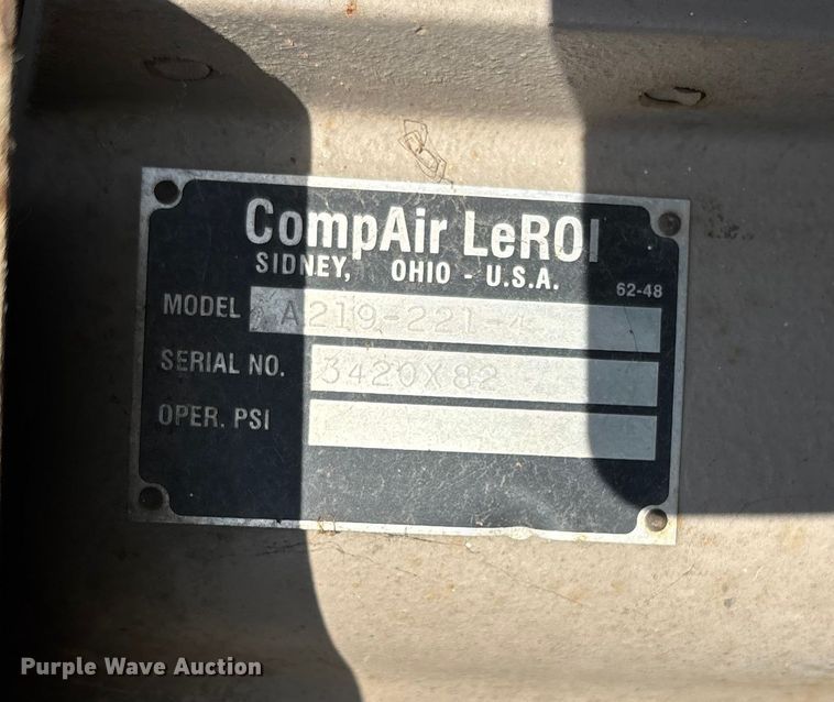 image for item DU1305 1998 Leroy HQ375DCE air compressor