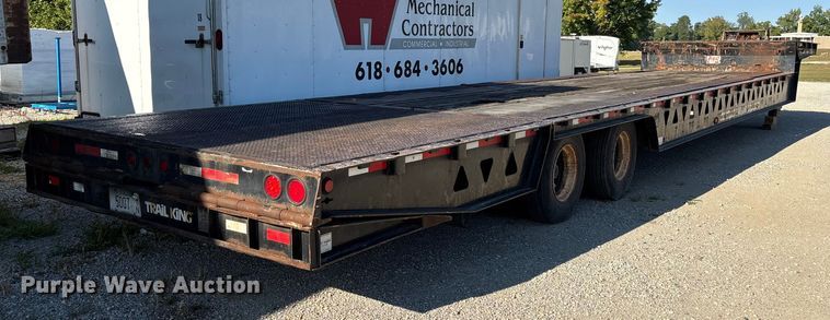 image for item DU1311 2007 Trail King TK70HT-482 drop deck hydraulic tail equipment trailer
