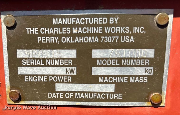 image for item DU1318 1997 Ditch Witch 7610 trencher