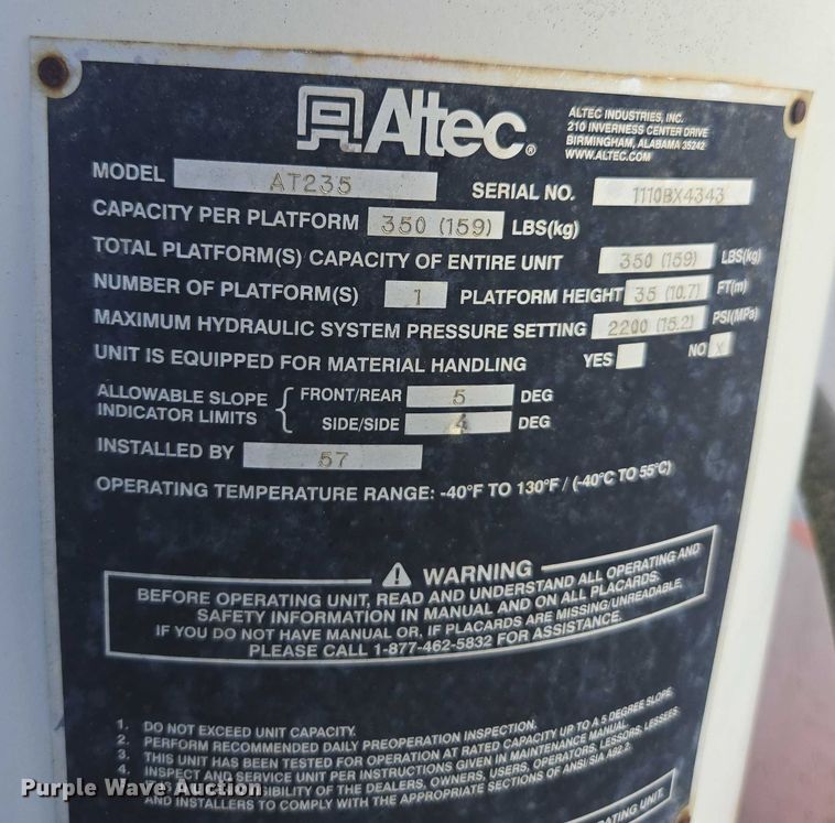 image for item DU2508 2011 Ford F450 Super Duty  bucket truck