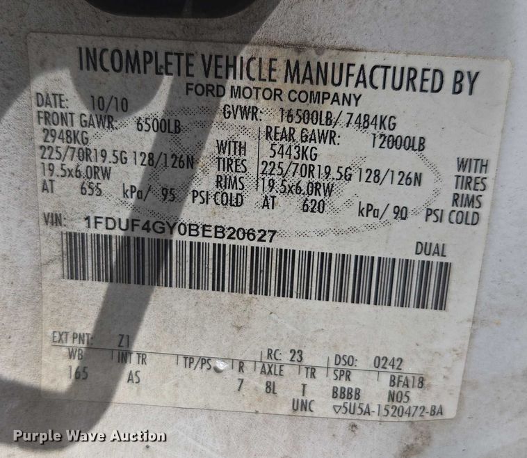 image for item DU2508 2011 Ford F450 Super Duty  bucket truck