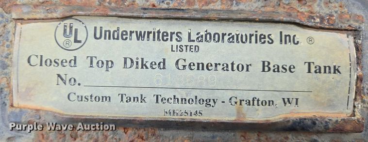 image for item DU6778 Underwriters Labratories diesel fuel tank