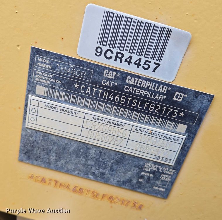 image for item DU6787 2006 Caterpillar TH460B telehandler