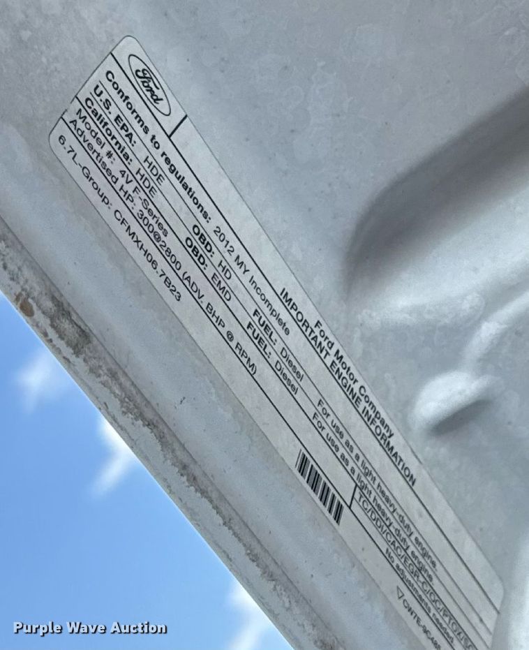 image for item DW5123 2012 Ford F550 utility / service truck