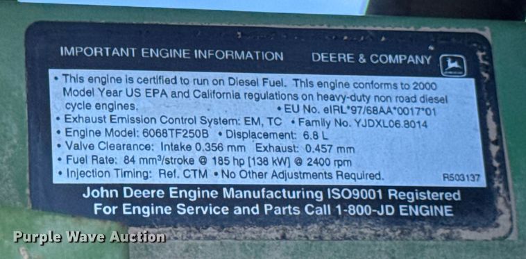 image for item DW6574 Hood Loaders S-182 grapple trailer