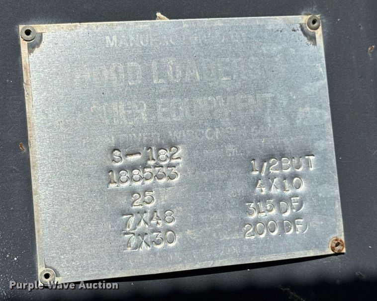 image for item DW6574 Hood Loaders S-182 grapple trailer