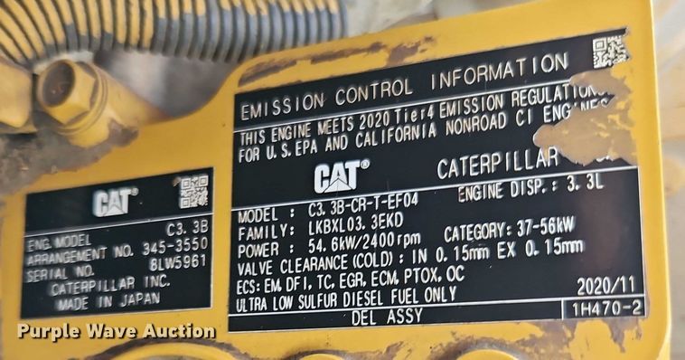 image for item DW6580 2021 Caterpillar 289D3 tracked skid steer loader