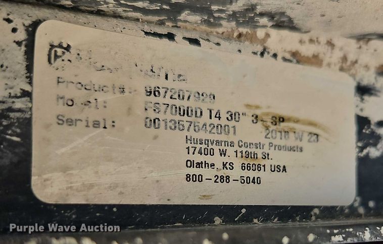 image for item DW6601 Husqvarna FS 7000 D concrete saw