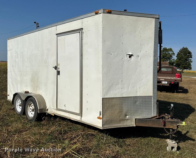 image for item DW6618 2014 Covered Wagon  CE7X16TA2 spray foam enclosed trailer