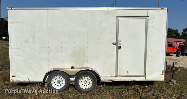 image for item DW6618 2014 Covered Wagon  CE7X16TA2 spray foam enclosed trailer