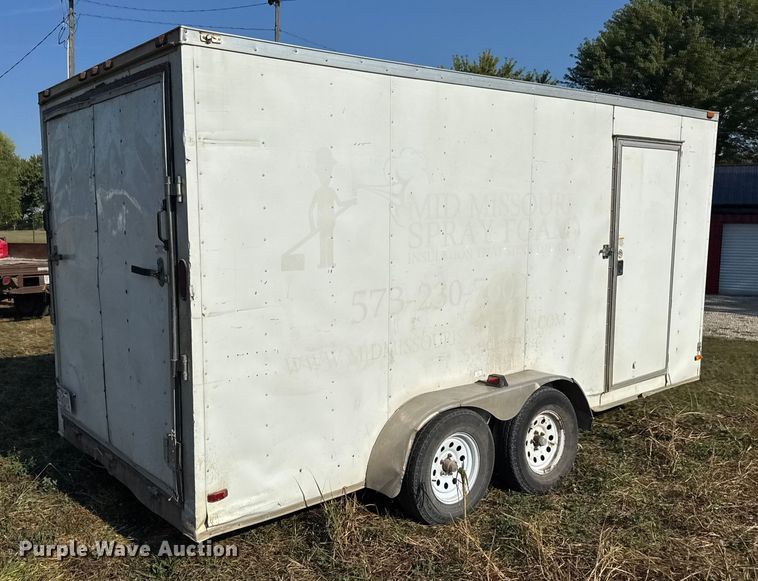 image for item DW6618 2014 Covered Wagon  CE7X16TA2 spray foam enclosed trailer