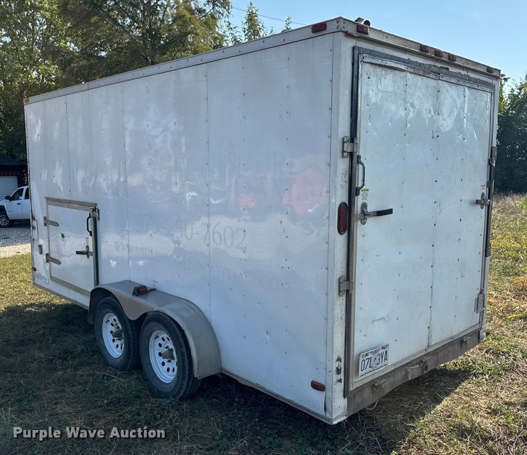image for item DW6618 2014 Covered Wagon  CE7X16TA2 spray foam enclosed trailer