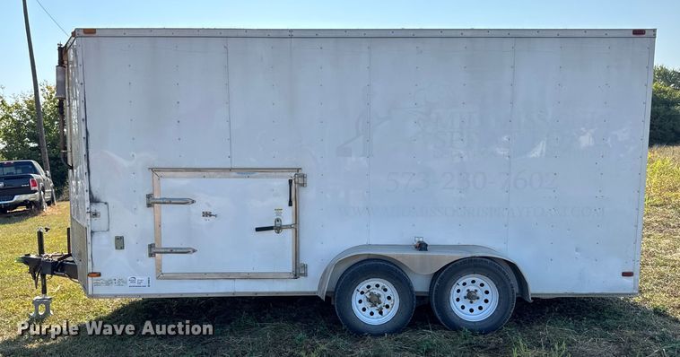 image for item DW6618 2014 Covered Wagon  CE7X16TA2 spray foam enclosed trailer
