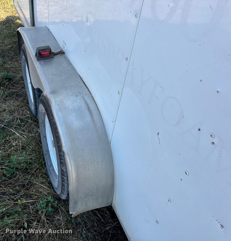 image for item DW6618 2014 Covered Wagon  CE7X16TA2 spray foam enclosed trailer