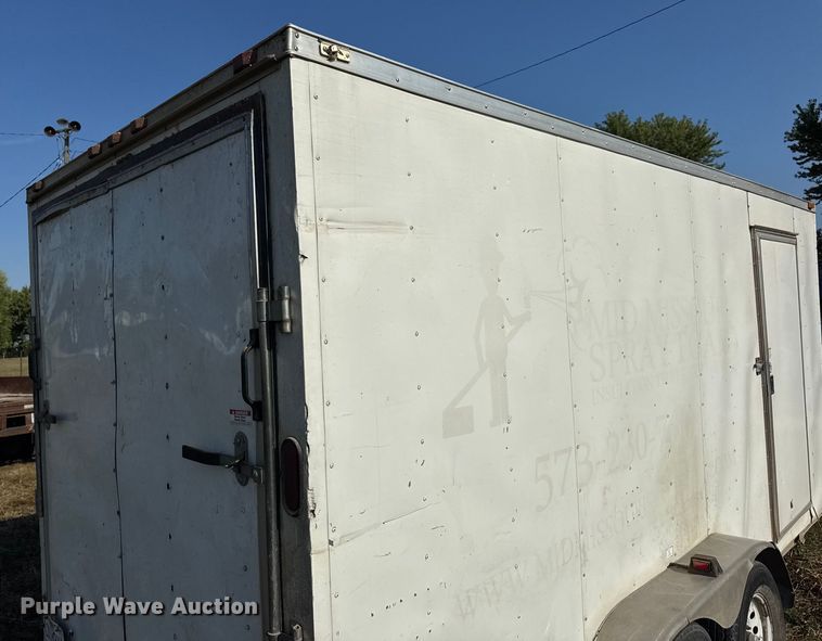 image for item DW6618 2014 Covered Wagon  CE7X16TA2 spray foam enclosed trailer
