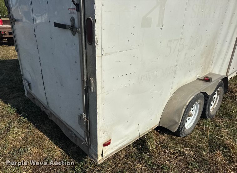 image for item DW6618 2014 Covered Wagon  CE7X16TA2 spray foam enclosed trailer