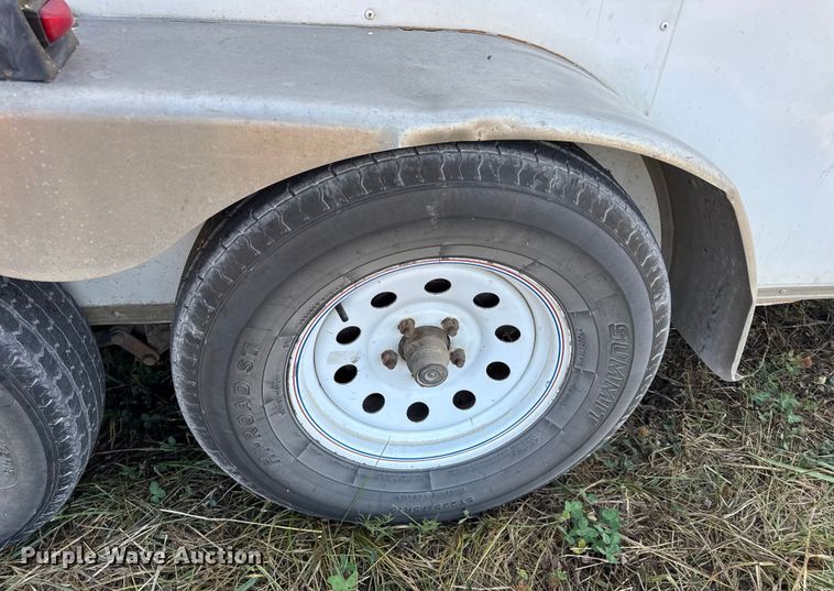 image for item DW6618 2014 Covered Wagon  CE7X16TA2 spray foam enclosed trailer