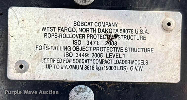 image for item DX5779 2021 Bobcat S66 skid steer loader