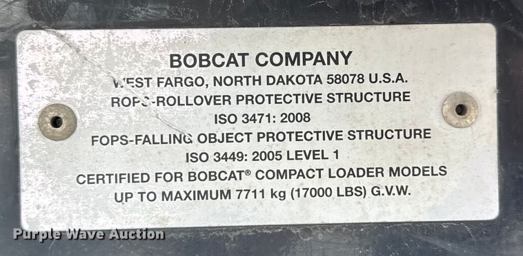 image for item DX5784 2019 Bobcat T650 tracked skid steer loader