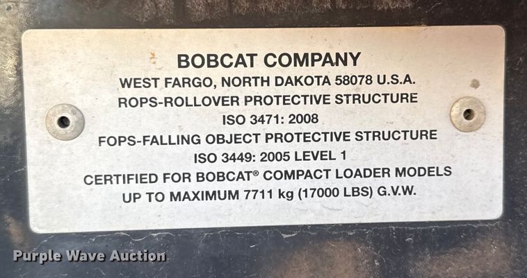 image for item DX5797 2019 Bobcat T650 tracked skid steer loader