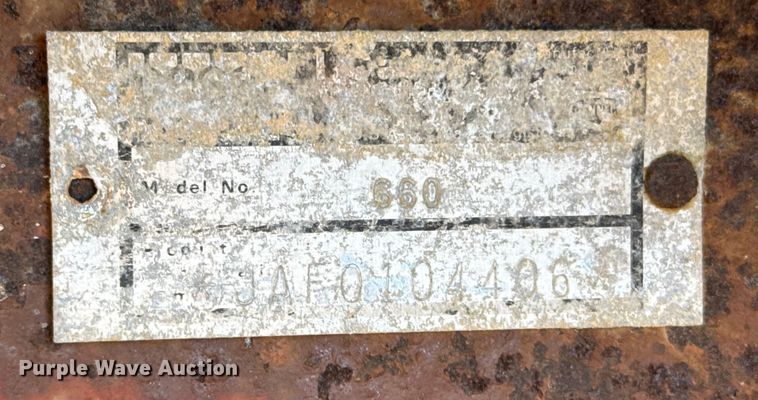 image for item DX5799 1992 Case 660 trencher