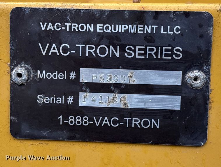 image for item DX5812 2014 Vac-Tron LP533DT vacuum excavator