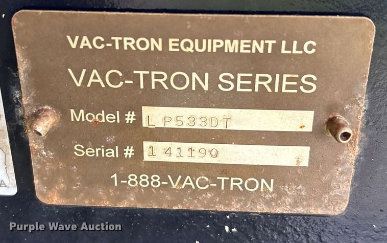 image for item DX5812 2014 Vac-Tron LP533DT vacuum excavator