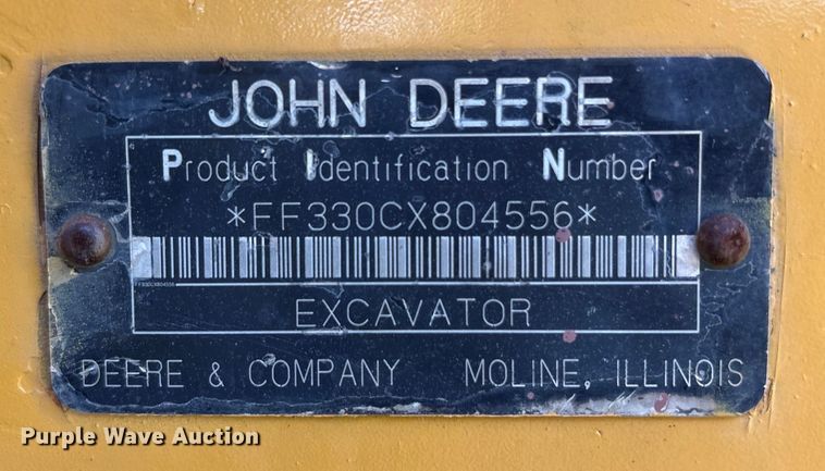 image for item DY0958 2005 John Deere 330C LC excavator