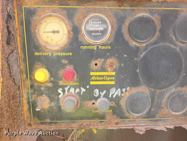 image for item DY1127 1997 Atlas Corp XAS90JD air compressor
