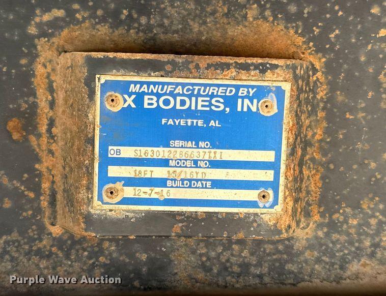 image for item DZ4255 2017 Mack Granite GU713 dump truck