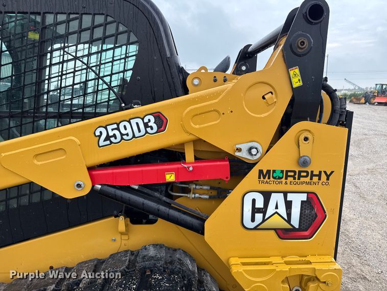image for item DZ8962 2023 Caterpillar 259D3 tracked skid steer loader