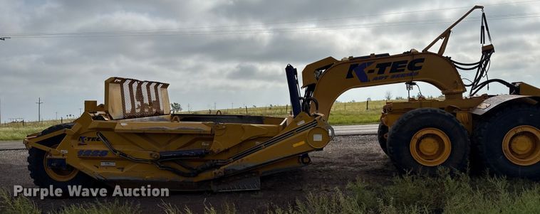image for item DZ8974 2019 Volvo A30G articulated scraper truck with 2016 K-Tec 1228 scraper