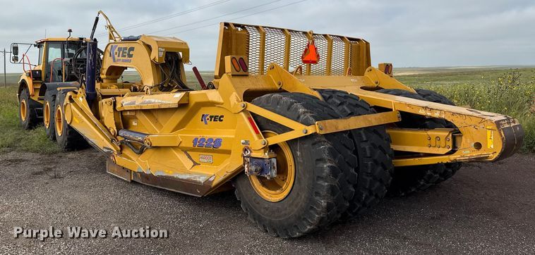image for item DZ8974 2019 Volvo A30G articulated scraper truck with 2016 K-Tec 1228 scraper