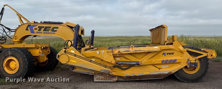 image for item DZ8974 2019 Volvo A30G articulated scraper truck with 2016 K-Tec 1228 scraper