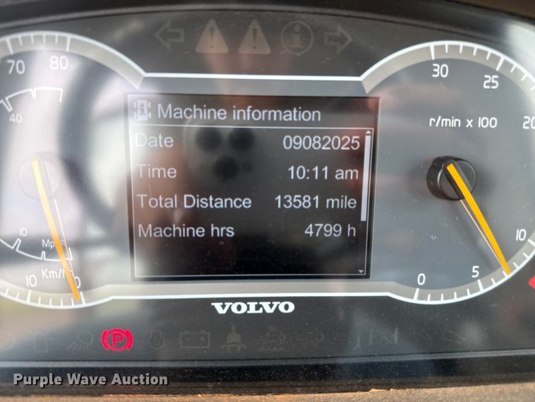 image for item DZ8974 2019 Volvo A30G articulated scraper truck with 2016 K-Tec 1228 scraper