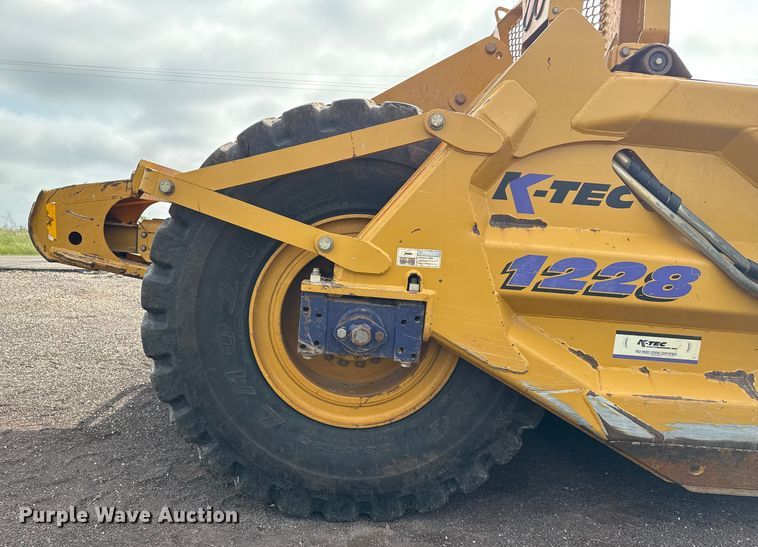 image for item DZ8974 2019 Volvo A30G articulated scraper truck with 2016 K-Tec 1228 scraper
