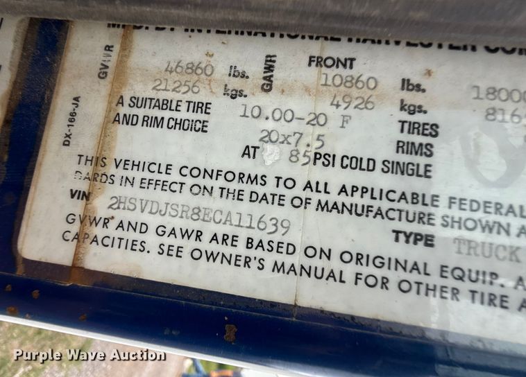 image for item DZ8976 1984 International F-4370 dump truck