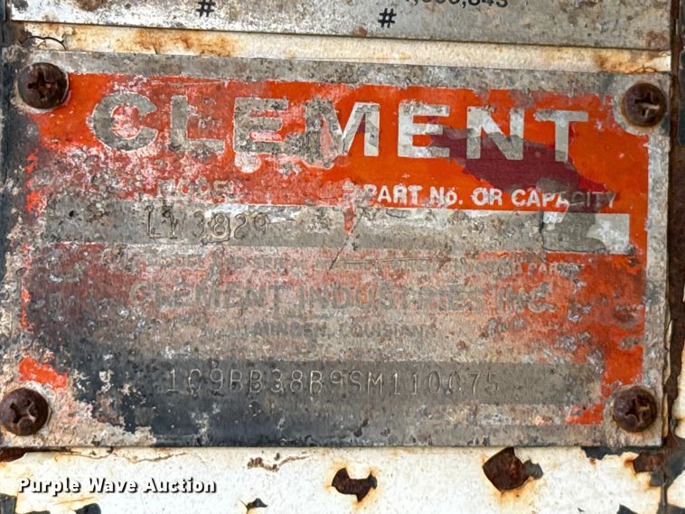 image for item DZ8977 1995 Clement end dump trailer