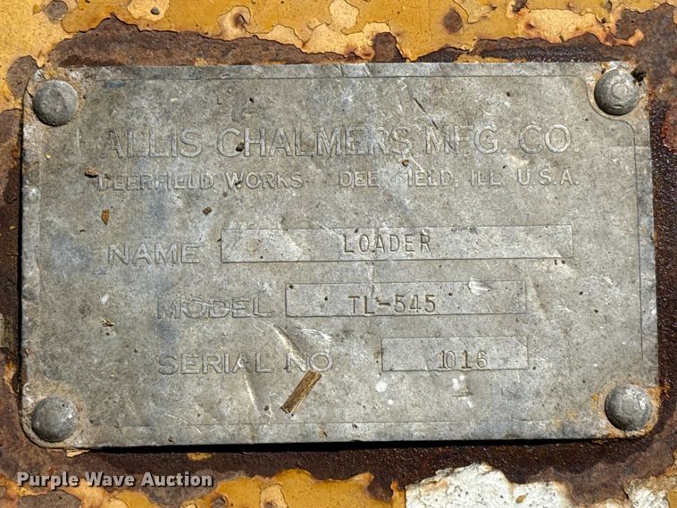 image for item DZ8979 1965 Fiat-Allis TL-545 wheel loader