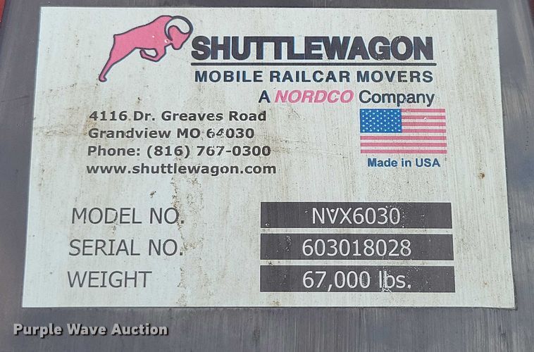 image for item EA2546 Shuttlewagon Navigator NVX6030 railcar mover