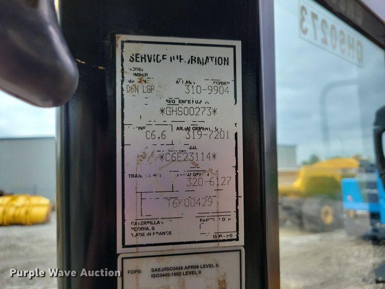 image for item EA2547 2010 Caterpillar D6N LGP dozer