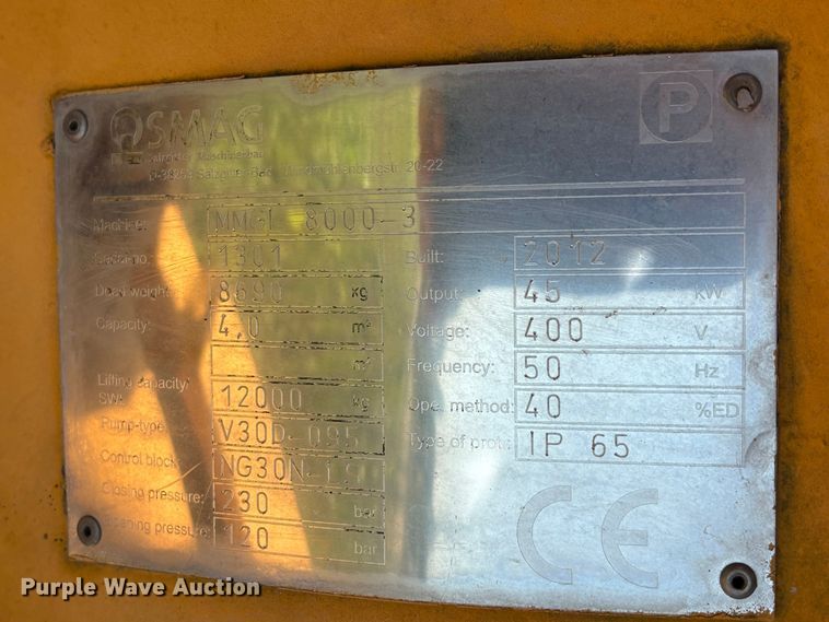 image for item EA6970 Smag MMGL 8000-3 scrap grapple