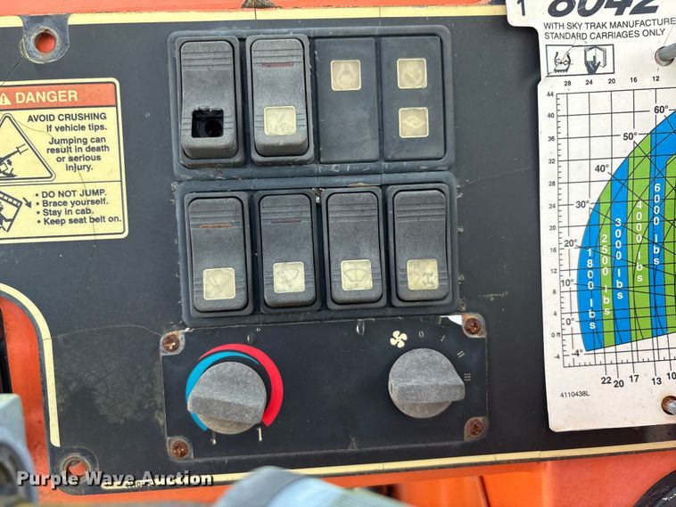 image for item EA7488 2008 JLG Skytrak 8042 telehandler