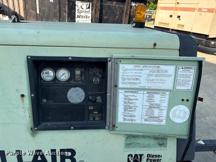 image for item EA7496 Sullair 185DPQ CA3 air compressor